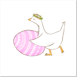 Denizko Easter duck Posters and Art